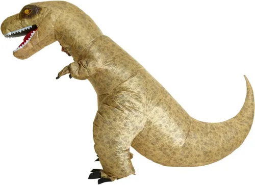 Vista 3 de Morph Jurassic - Disfraz inflable de dinosaurio T-Rex unisex, talla única, Dinosaurio T-rex