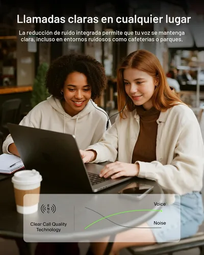 Vista 6 de Belkin SoundForm Active Auriculares con Cancelación Activa de Ruido Cableados con Conector USB C, Clasificación IPX5, Auriculares Intrauditivos
