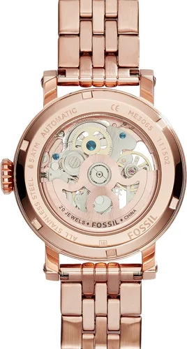 Vista 3 de Fossil me3065Original de la mujer NovioReloj automático Rose tono acero inoxidable con Link Bracelet