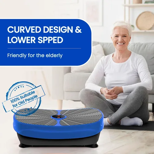 Vista 5 de Equipo de ejercicio con placa de vibración para fitness, máquina de ejercicio con forma de cuerpo entero, plataforma de vibración, ajuste