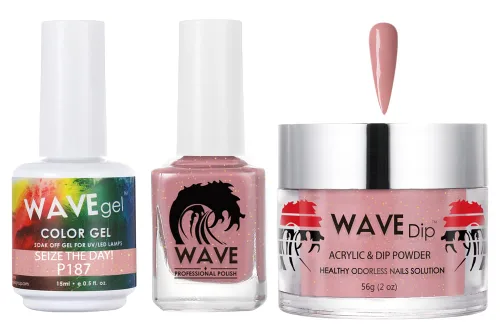 Vista 146 de WAVEGEL - Juego de gel de remojo, laca de uñas y polvo acrílico a juego - Colección Simplicity - #P109 Blizzard