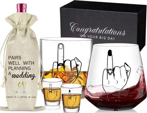 Vista 14 de Regalos de compromiso para parejas: regalo de boda, regalo de compromiso único, regalos de despedida de soltera, regalos de señor y señora, deseos