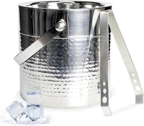 Vista 8 de Chef Craft Cubo de hielo de acero inoxidable de doble pared
