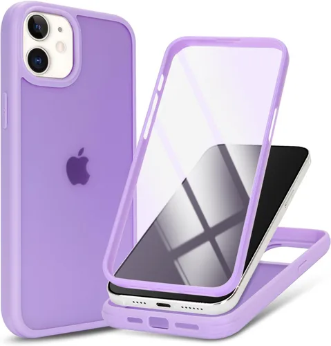 Vista 11 de Funda para iPhone 12 mini con protector de pantalla, color negro