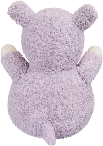 Vista 4 de Juguete de peluche de hipopótamo morado, suave juguete de peluche para niños y niñas, regalos para niños o novia, 10 pulgadas