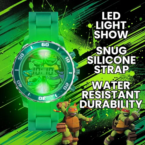 Vista 4 de Accutime Ninja Turtles - Reloj digital para niños