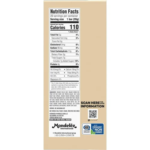Vista 14 de Clif Bar - Barras energéticas, 160173, Macadamia de chocolate blanco, 1