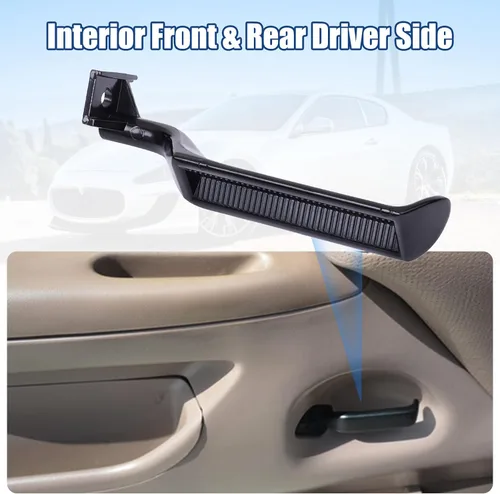 Vista 2 de NPAUTO Manija de puerta interior de metal delantera/trasera lado del conductor LH de reemplazo para 1987-1997 Ford Bronco F150 F250 F350 F53 F59