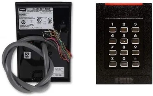 Vista 2 de HID 921NTNNEK00000 RK40 iCLASS SE Lector de tarjetas inteligentes con teclado