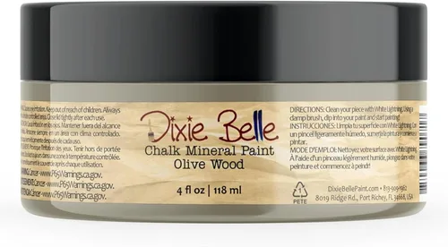 Vista 244 de Pintura para muebles con acabado de tiza Dixie Belle Paint Company - Amatista (4oz) - Pintura mineral de tiza chic púrpura profundo mate