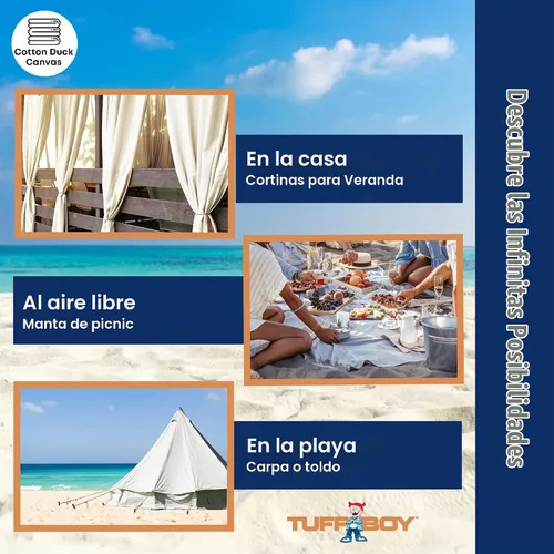 Vista 9 de Lona resistente de grado comercial de 12 onzas, 4 x 12 pies, lona 12 oz - Grado comercial