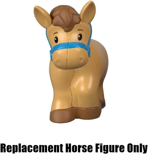 Vista 5 de Pieza de repuesto para Fisher-Price Little People Farm Animal Friends - GFL21 ~ Figura de caballo marrón claro de repuesto