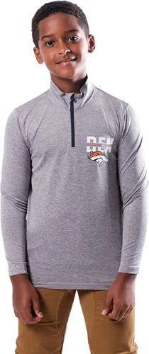 Vista 39 de Ultra Game - Camiseta juvenil NFL oficial con cremallera de un cuarto y manga larga súper suave