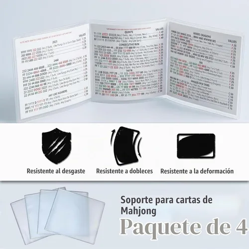 Vista 2 de American Mahjong - Juego de accesorios con tarjetas barajadoras, embrague
