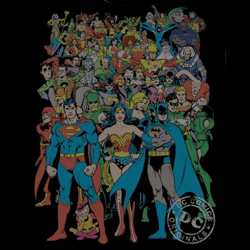 Vista 2 de DC Comics Camiseta para hombre Dc Characters Original Universe