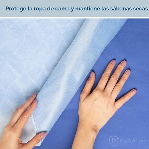 Vista 5 de Protector de sábana de colchón impermeable lavable de 4 capas, 17 x 24
