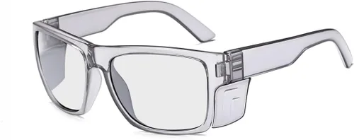 Vista 10 de Vidrio de seguridad de transición con ANSI Z87+ImpactApproved Wraparound&Anti Bluelight UV400