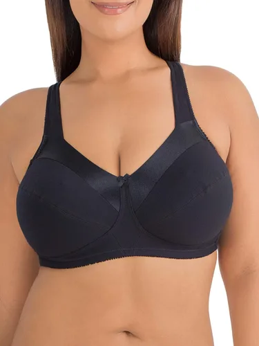 Vista 2 de Fruit of the Loom Women's Seamed Soft Cup Wirefree Cotton Bra with Satin Trim