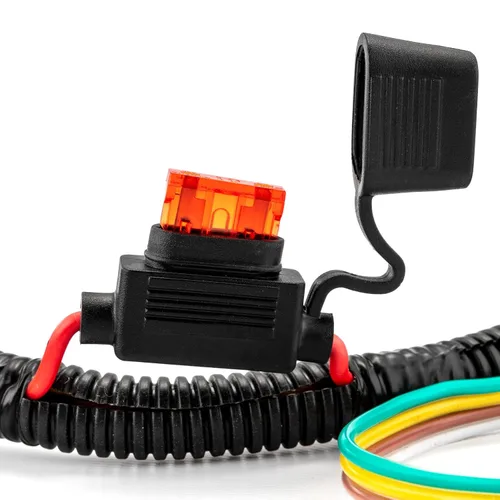 Vista 6 de WeiSen - Arnés de cableado de remolque plano de 4 vías personalizado Plug & Play, conector de cableado de 4 vías compatible con Hyundai Santa Fe GLS