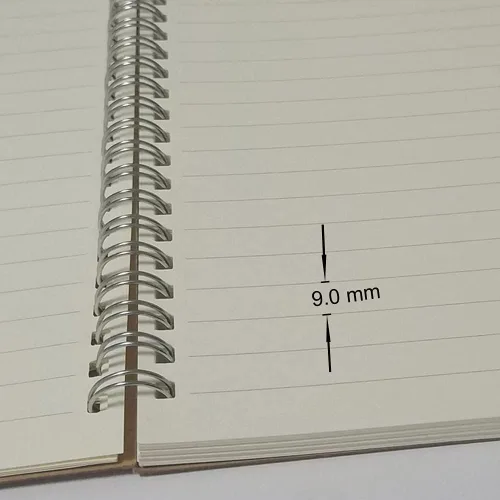 Vista 4 de YUREE Cuaderno de espiral/diario en espiral, cuaderno de tapa dura, 140 páginas (70 hojas) con rayas anchas, A5, 8.4 x 5.9 pulgadas