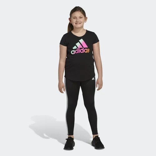 Vista 3 de adidas Leggings ajustados Super Star para niña Negro