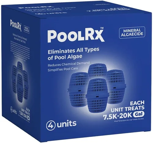 Vista 14 de PoolRx Pool Unit #101001 Algicida Azul de 6 Meses Trata 7.5k-20k galones, Individual