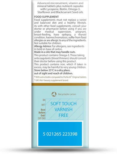 Vista 4 de Perfectil Vitabiotics Plus Dual Pack - 56 Tabletas