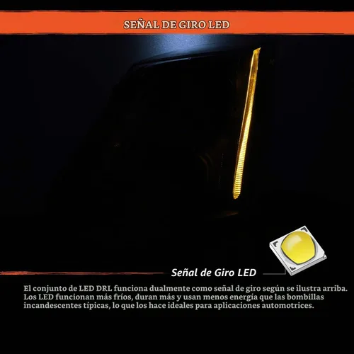 Vista 5 de AKKON - Faros delanteros LED para Cadillac CTS 2008-2014, carcasa negra, modelo halógeno