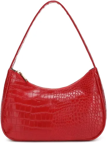 Vista 37 de CYHTWSDJ Bolsos de hombro para mujeres, lindo bolso tote tipo hobo con cierre de cremallera y mini cartera de mano Nailon Negro