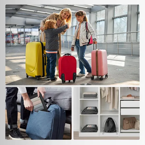 Vista 6 de Juego de 8 cubos de compresión para maleta, organizadores para viajes
