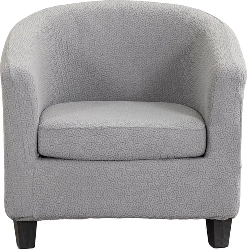 Vista 23 de Funda estampada para silla de club, 2 piezas, elástica con acento de barril para sillón, fundas de sofá, fundas extraíbles para silla de bañera
