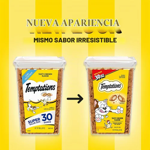 Vista 2 de Golosinas para gatos, Temptations, 30 onzas
