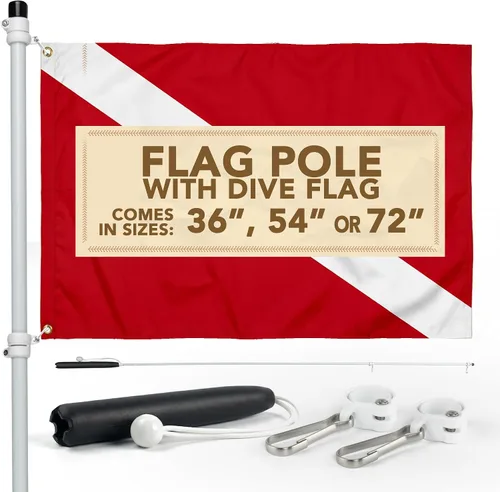 Vista 9 de South Wind Designs Soporte para caña de barco con soportes giratorios, kit de asta de bandera premium con soportes giratorios para lanzacohetes