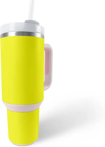 Vista 16 de MightySkins Skin - Vaso de vinilo compatible con Stanley The Quencher H2.0 FlowState de 40 onzas, color turquesa sólido, funda protectora, duradera