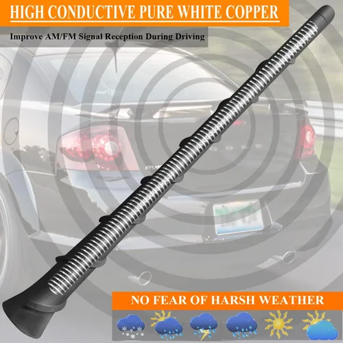 Vista 6 de Mástil de antena de repuesto de 8 pulgadas para Dodge Avenger (2011-2015)