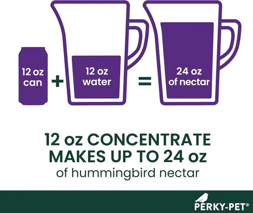 Vista 6 de Perky-Pet Concentrado líquido de néctar de colibrí transparente en lata de aluminio reciclable, 4 latas, 12 onzas cada una, hace 96 onzas en total