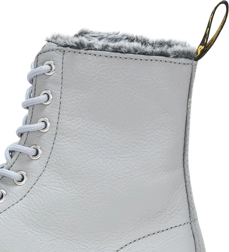 Vista 4 de Dr. Martens Botas de cuero Virginia con forro de piel sintética 1460 para mujer