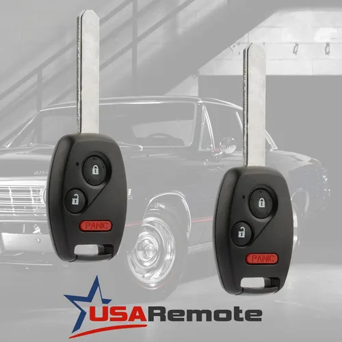 Vista 2 de Llavero con control remoto de entrada sin llave para Honda Civic LX 2006-2011 / Odyssey 2011-2014 (N5F-S0084A, Juego de 2)
