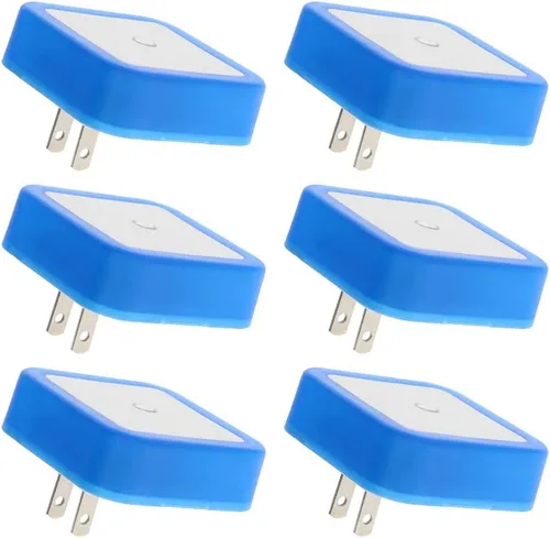 Vista 7 de Othmro 2 luces nocturnas enchufables, luz nocturna blanca enchufable, luz LED cálida de Navidad, luces de cama con sensor automático de atardecer a