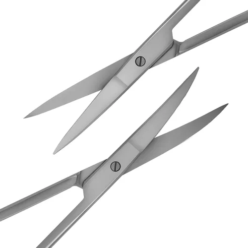 Vista 5 de SURGICAL ONLINE Tijeras Iris curvadas y rectas de 4.5 pulgadas, corte de precisión para uso quirúrgico y dental