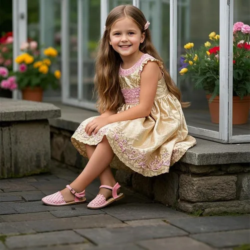 Vista 25 de THEE BRON Sandalias cómodas para niñas, zapatos para niños, sandalias rellenas