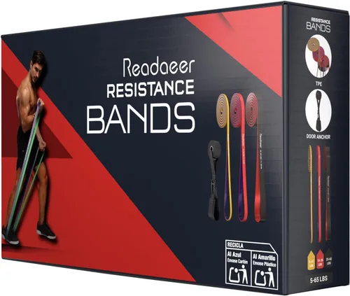 Vista 8 de Pull Up Assitance Bands, 5-Level Resistance Bands for Working Out, Pull Up Bands Set for Men & Women, Exercise Bands for Full-Body Training(5-125LBS)