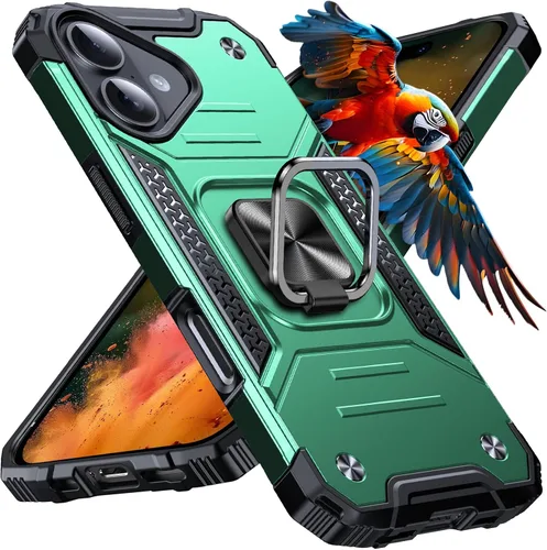 Vista 16 de Anqrp Funda resistente para iPhone 6/7/8/SE/SE2 con soporte de anillo mejorado y agarre, grado militar, a prueba de golpes, resistente y robusta