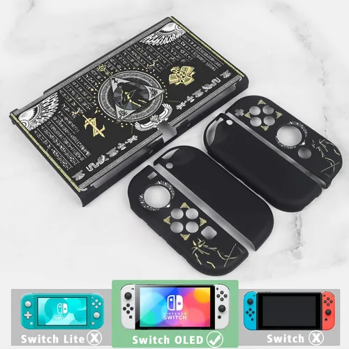 Vista 4 de TIKOdirect Funda acoplable compatible con los controladores Switch OLED Joy-Con más reciente actualización con 4 tapas de agarre para pulgar