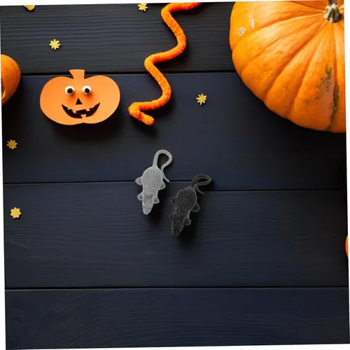 Vista 6 de DECHOUS 24pcs Simulated Mouse Realistic Halloween Prank Portable Lightweight Creepy Animal Figures for Party Decorations and Funny Interactions
