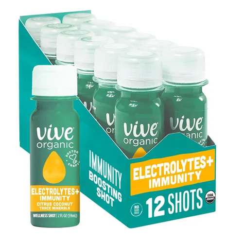 Vista 14 de Vive Organic Inmune Support Shot, jengibre prensado en frío, cúrcuma y equinácea, sin gluten, vegano, refuerzo de inmunidad original, 2 onzas