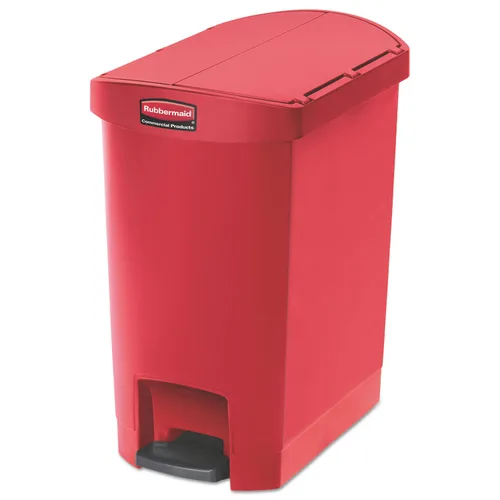 Vista 18 de Rubbermaid Commercial Products - Bote de basura STREAMLINE con pedal frontal/paso de plástico/basura/contenedor de 4 galones, color beige