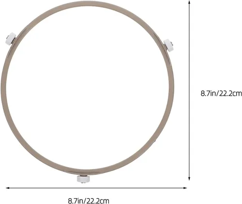 Vista 2 de 2pcs Microwave Turntable Ring with Rollers 22.2cm Plastic Replacement