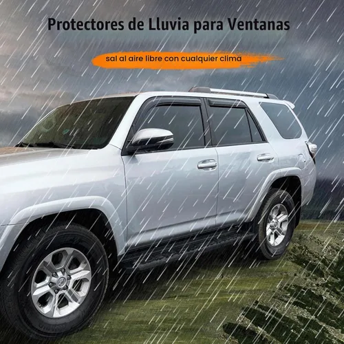 Vista 5 de Deflectores de visera de ventana con cinta, compatibles con Mitsubishi Mirage Hatchback 2014-2023, protectores de lluvia de ventana
