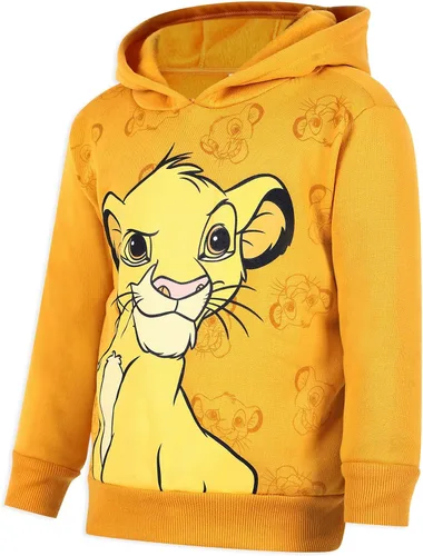 Vista 2 de Disney Lion King Simba - Sudadera con capucha para niños pequeños y pequeños, color naranja